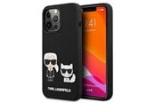 Mobil - Deksel og etui - Karl Lagerfeld KLHCP13LSSKCK iPhone 13 Pro / 13 6.1" hardcase black/black Silicone Karl & Choupette - 3666339027070