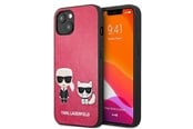 Mobil - Deksel og etui - Karl Lagerfeld Ikonik Karl&Choupette iPhone 13 mini case - fuchsia - 3666339027254