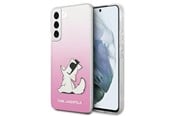 Mobil - Deksel og etui - Karl Lagerfeld Choupette Eat Case for Samsung Galaxy S22+ - Pink - 3666339045722