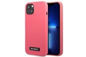 Mobil - Deksel og etui - Karl Lagerfeld Silicone Plaque iPhone 13 Case - Fuchsia - 3666339048815