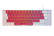 Tastatur - AeroCool Gamiac TKL69G - White/Red - SF - Kailh Blue - GAKM-G69NW2R.21