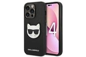 Mobil - Deksel og etui - Karl Lagerfeld Saffiano Choupette Head Patch Case for iPhone 14 Pro Max - Black - 3666339076986