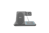 Mobil - Adaptere og ladere - Gembird 3-in-1 foldable wireless charger stand 15 W - Samsung watch - TA-WPC31S-01-BK