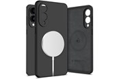 Mobil - Deksel og etui - Tech-Protect Liquid Silicone MagSafe Case for Samsung Galaxy S25 Edge - Black - 5906302363681