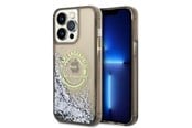 Mobil - Deksel og etui - Karl Lagerfeld Liquid Glitter RSG case for iPhone 14 Pro Max - black - 3666339086039