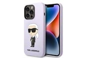 Mobil - Deksel og etui - Karl Lagerfeld KLHCP14XSNIKBCU iPhone 14 Pro Max 6.7" hardcase purple/purple Silicone Ikonik - 3666339086671