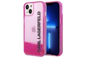Mobil - Deksel og etui - Karl Lagerfeld Liquid Glitter Elong Case for iPhone 14 Plus - Pink - 3666339091590
