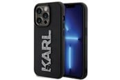 Mobil - Deksel og etui - Karl Lagerfeld 3D Rubber Glitter Logo case for iPhone 15 Pro Max - black - 3666339166625