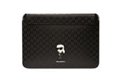 Veske/Hylster/Sekk til bærbar PC - Karl Lagerfeld Saffiano Monogram Ikonik case for a 16" laptop - black - 3666339170530