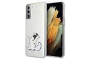 Mobil - Deksel og etui - Karl Lagerfeld Choupette Fun Case for Samsung Galaxy S21+ - Transparent - 3700740496947
