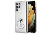 Mobil - Deksel og etui - Karl Lagerfeld Choupette Fun Case for Samsung Galaxy S21 Ultra - Transparent - 3700740496954