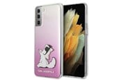 Mobil - Deksel og etui - Karl Lagerfeld Choupette Fun Case for Samsung Galaxy S21+ - Pink - 3700740496978
