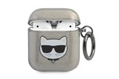 Mobil - Deksel og etui - Karl Lagerfeld KLA2UCHGK AirPods 1/2 cover black/black Glitter Choupette - 3666339009106