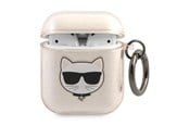 Mobil - Deksel og etui - Karl Lagerfeld Glitter Choupette Case for AirPods 1 / 2 - Gold - 3666339009199