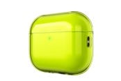 Mobil - Andre tilbehør - KeyBudz Jelly Series Transparent Shell for AirPods Pro 3rd Gen - Neon yellow - APP3_S10_NYL