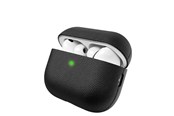 Mobil - Andre tilbehør - KeyBudz Artisan Series Leather Case for AirPods Pro 3 - Black - APP3_S3_BLK