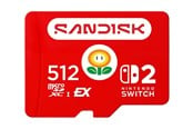 Minnekort - SANDISK - for Nintendo Switch 2 - flash memory card - 512 GB - microSDXC Express - SDSQXFN-512G-GR6ZN