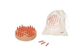 Brettspill & Puslespill - Goki Wooden Solitaire Game in Cotton Storage Bag - 56293
