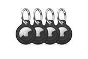 Mobil - Deksel og etui - Tech-Protect Rough 4-pack Case for Apple AirTag 1/2 - Black - 5906302368938