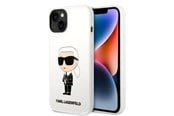 Mobil - Deksel og etui - Karl Lagerfeld KLHCP14MSNIKBCH iPhone 14 Plus 6.7" hardcase white/white Silicone Ikonik - 3666339086619