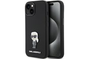 Mobil - Deksel og etui - Karl Lagerfeld Silicone Ikonik Metal Pin case for iPhone 15 Plus / 14 Plus - black - 3666339166007