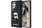 Mobil - Deksel og etui - Karl Lagerfeld 3D Rubber Ikonik Case for Samsung Galaxy S24 Ultra - Black - 3666339242015