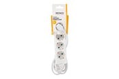 Strømkabel (ekstern) - Deltaco GT-0401 - power strip - 3680 Watt - GT-0401