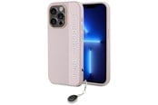Mobil - Deksel og etui - Karl Lagerfeld Saffiano Rhinestones & Charm case for iPhone 15 Pro Max - pink - 3666339258139