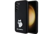 Mobil - Deksel og etui - Karl Lagerfeld Silicone Choupette Metal Pin case for Samsung Galaxy S24 - black - 3666339259174
