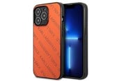 Mobil - Deksel og etui - Karl Lagerfeld Perforated Allover iPhone 13 Pro Max 6.7" Case - Orange - 3666339049591