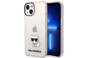 Mobil - Deksel og etui - Karl Lagerfeld Transparent Choupette Body Case for iPhone 14 Plus / 15 Plus 6.7" - Pink - 3666339076481