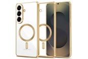 Mobil - Deksel og etui - Tech-Protect MagFlex Case for Samsung Galaxy S26 - Clear and Gold - 5906302390175