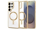 Mobil - Deksel og etui - Tech-Protect MagFlex Case for Samsung Galaxy S26 Ultra - Clear Gold - 5906302390212