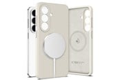 Mobil - Deksel og etui - Tech-Protect Silicone MagSafe Case for Samsung Galaxy S26+ - Beige - 5906302390311