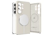 Mobil - Deksel og etui - Tech-Protect Silicone MagSafe Case for Samsung Galaxy S26 Ultra - Beige - 5906302390328