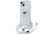 Mobil - Deksel og etui - Karl Lagerfeld IML Choupette Head&Cord MagSafe case for iPhone 15 / 14 / 13 - transparent - 3666339287122