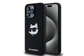 Mobil - Deksel og etui - Karl Lagerfeld Silicone Choupette Head MagSafe case for iPhone 15 Pro Max - black - 3666339257293