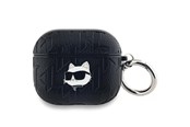 Mobil - Andre tilbehør - Karl Lagerfeld Monogram Choupette Head case for AirPods 3 - black - 3666339283612