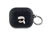 Mobil - Andre tilbehør - Karl Lagerfeld Monogram Karl Head case for AirPods 3 - black - 3666339283650