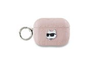 Mobil - Andre tilbehør - Karl Lagerfeld Monogram Choupette Head case for AirPods Pro 2 - pink - 3666339283742