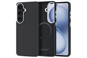 Mobil - Deksel og etui - Tech-Protect Ion Carbon MagSafe Case for Samsung Galaxy S26 - Black and Silver - 5906302390519