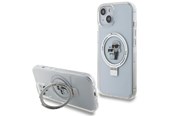 Mobil - Deksel og etui - Karl Lagerfeld KLHMP15SHMRSKCH iPhone 15 / 14 / 13 6.1" white/white hardcase Ring Stand Karl&Choupette MagSafe - 3666339168872
