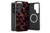 Mobil - Deksel og etui - Tech-Protect Lamano MagSafe Case for Samsung Galaxy S26 Ultra - Brown and Black - 5906302390670