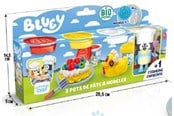 Kreative leker - Bluey 3 Dough pots and Stamp Figurine - 266006