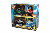Leketøysbil - Monster Jam Mechanix 1:43 Build N ReBuild 4 pk - 5004554