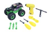 Leketøysbil - Monster Jam Mechanix 1:18 Build N ReBuild Grave D - 5004584