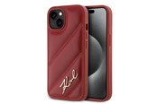Mobil - Deksel og etui - Karl Lagerfeld Diagonal Quilted Script case for iPhone 15 / 14 / 13 - red - 3666339252366