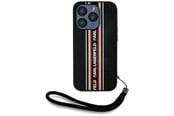 Mobil - Deksel og etui - Karl Lagerfeld Saffiano Athleisure Stripes Cord iPhone 15 Pro Case - Red - 3666339254629