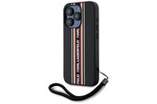Mobil - Deksel og etui - Karl Lagerfeld Saffiano Athleisure Stripes Cord iPhone 15 Pro Max Case - Red - 3666339254636