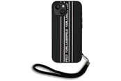 Mobil - Deksel og etui - Karl Lagerfeld Saffiano Athleisure Stripes Cord iPhone 15 Case - Pink - 3666339254742